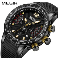 Mens Watches Top Brand Luxury MEGIR Sports Watch for Men Chronograph Waterproof Wristwatches Hour Reloj Hombre Horloges Mannen-Sports watch