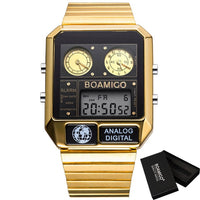 BOAMIGO top brand luxury men sports watches man fashion digital LED watches waterproof quartz wristwatches relogio masculino-Sports watch