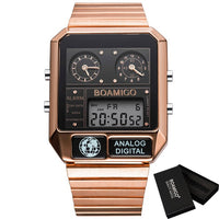 BOAMIGO top brand luxury men sports watches man fashion digital LED watches waterproof quartz wristwatches relogio masculino-Sports watch