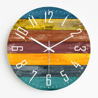 10/12/14/16 Inch Wood Wall Clock Simple Modern Clocks Artistic Brief Wooden Wall Watch Home Decor Silent-Wall clock