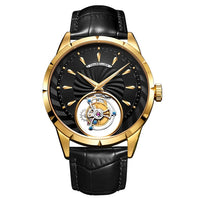 Guanqin Real Tourbillon watch Men Skeleton Mechanical Watch 2019 Top Brand Luxury Waterproof Business Clock Reloj hombres-Men Watch