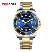 ARLANCH Fashion Mens Watches Top Brand Luxury Wristwatch Quartz Clock Black Watch Men Waterproof Sports Relogio Masculino xfcs-Sports watch