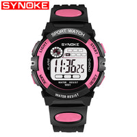 PANARS Sport Children Kids Watches Digital Boy 3M Waterproof LED Alarm Date Sports Electronic Watch Red Relogio Masculino-Sports watch
