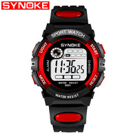 PANARS Sport Children Kids Watches Digital Boy 3M Waterproof LED Alarm Date Sports Electronic Watch Red Relogio Masculino-Sports watch