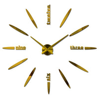 New Hot Clock Watch Wall Clocks Modern Design Large Decorative Quartz Living Room Acrylic Eva Circular Needle Freeshipping-Wall clock