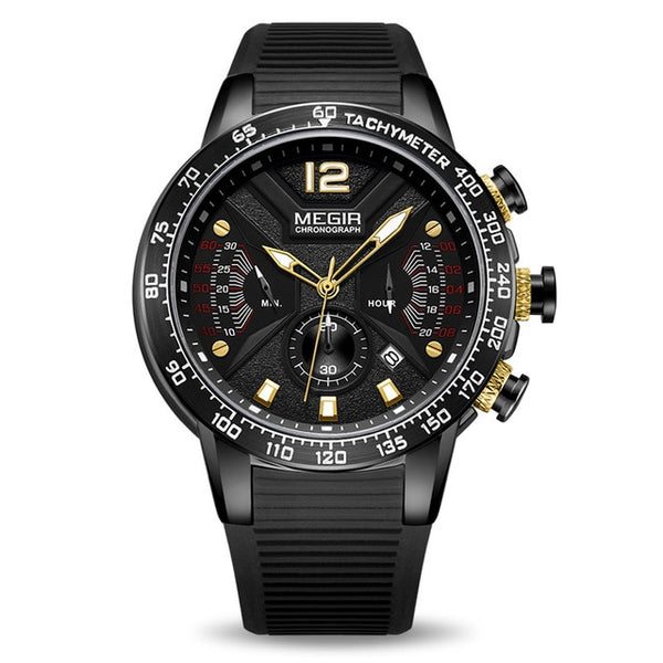 Mens Watches Top Brand Luxury MEGIR Sports Watch for Men Chronograph Waterproof Wristwatches Hour Reloj Hombre Horloges Mannen-Sports watch