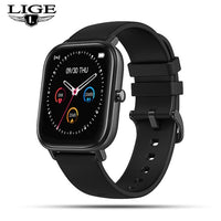 LIGE P8 1.4 inch Smart Watch Men Full Touch Fitness Tracker Blood Pressure Sports Smart Clock Women Smart watch for Android ios-Smart watch