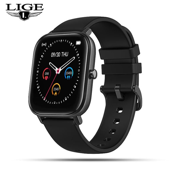 LIGE P8 1.4 inch Smart Watch Men Full Touch Fitness Tracker Blood Pressure Sports Smart Clock Women Smart watch for Android ios-Smart watch