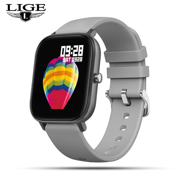 LIGE P8 1.4 inch Smart Watch Men Full Touch Fitness Tracker Blood Pressure Sports Smart Clock Women Smart watch for Android ios-Smart watch