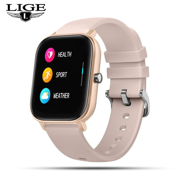 LIGE P8 1.4 inch Smart Watch Men Full Touch Fitness Tracker Blood Pressure Sports Smart Clock Women Smart watch for Android ios-Smart watch