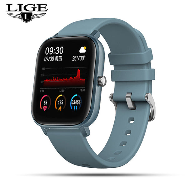 LIGE P8 1.4 inch Smart Watch Men Full Touch Fitness Tracker Blood Pressure Sports Smart Clock Women Smart watch for Android ios-Smart watch