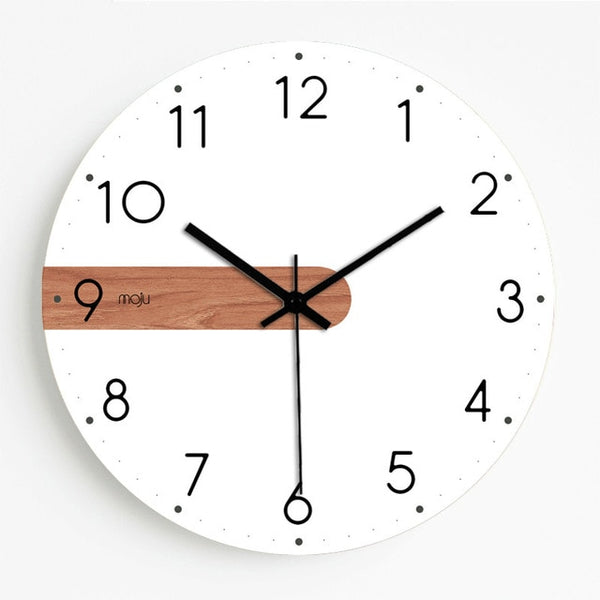 10/12/14/16 Inch Wood Wall Clock Simple Modern Clocks Artistic Brief Wooden Wall Watch Home Decor Silent-Wall clock