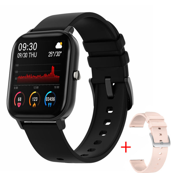 UTELITE P8 Smart Watch Men Women Heart Rate Customize Faces Full Touch HD Display Screen Band for iPhone Huawei Xiaomi PK GTS-Smart watch