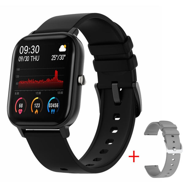 UTELITE P8 Smart Watch Men Women Heart Rate Customize Faces Full Touch HD Display Screen Band for iPhone Huawei Xiaomi PK GTS-Smart watch