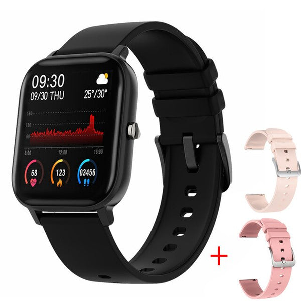 UTELITE P8 Smart Watch Men Women Heart Rate Customize Faces Full Touch HD Display Screen Band for iPhone Huawei Xiaomi PK GTS-Smart watch