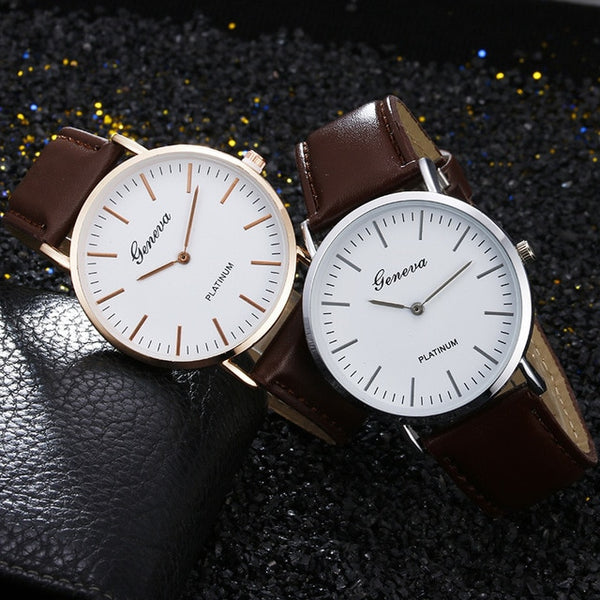 Belt Wrist Watch Two Needle Man Wrist Watch Ma'am Wrist Watch Student Quartz Watch