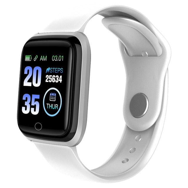 Fitness Watch M6 Smart Watch 5ATM WaterProof Bluetooth Sport Heart Rate Tracker Call/Message Reminder Smartwatch for Android iOS-Smart watch