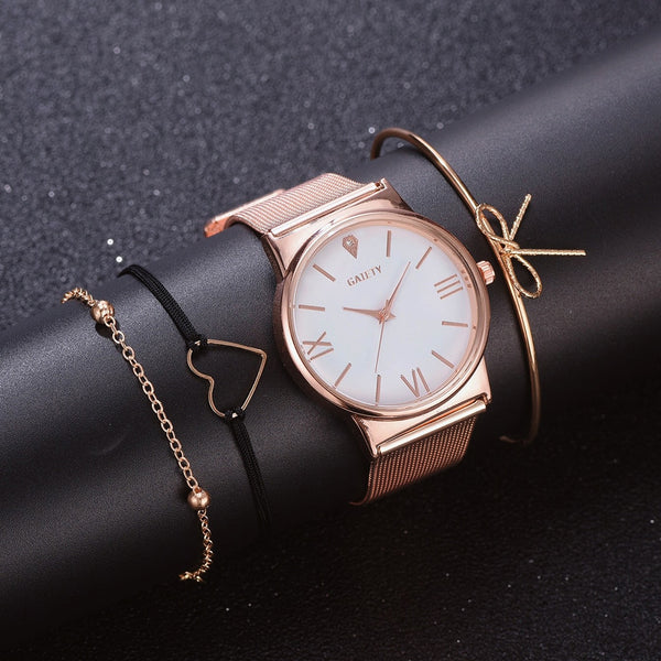 GAIETY Brand Women Stainless Steel Watches Fashionable Ladies Quartz Wristwatches Luxury Women's Watch Female Clock Reloj Mujer-Women Watch