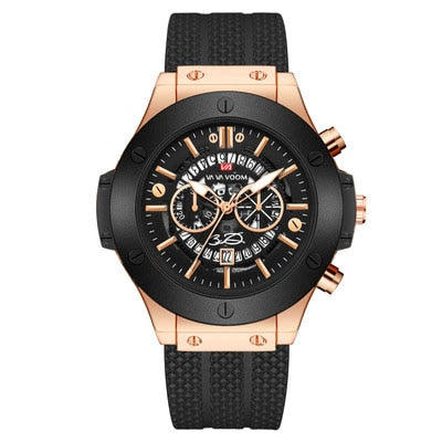 Mens watches top brand luxury Hollow calendar watch for men waterproof silicone watch Explosive models sport sports men's watch-Sports watch