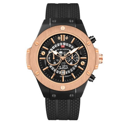 Mens watches top brand luxury Hollow calendar watch for men waterproof silicone watch Explosive models sport sports men's watch-Sports watch