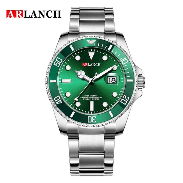 ARLANCH Fashion Mens Watches Top Brand Luxury Wristwatch Quartz Clock Black Watch Men Waterproof Sports Relogio Masculino xfcs-Sports watch