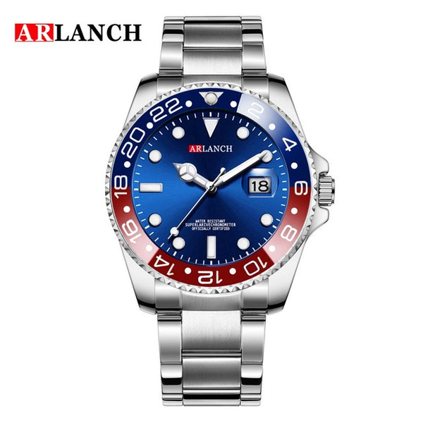 ARLANCH Fashion Mens Watches Top Brand Luxury Wristwatch Quartz Clock Black Watch Men Waterproof Sports Relogio Masculino xfcs-Sports watch