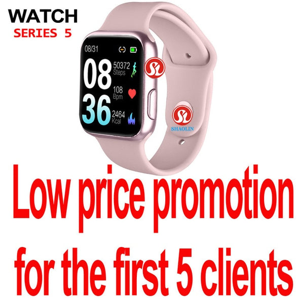 90%off 38mm Waterproof Smart Watch Series 5 Heart Rate Monitor Sports Smartwatch for Apple Watch Woman Man Android Phone Watch-Smart watch