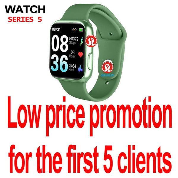 90%off 38mm Waterproof Smart Watch Series 5 Heart Rate Monitor Sports Smartwatch for Apple Watch Woman Man Android Phone Watch-Smart watch