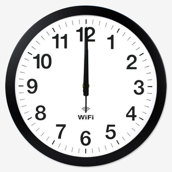 Stylish Smart WIFI Automatic Time Synchronization Network Clock Mute Wall Clock Modern Minimalist Living Room Quartz Home Clock-Wall clock