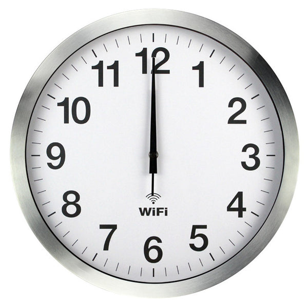 Stylish Smart WIFI Automatic Time Synchronization Network Clock Mute Wall Clock Modern Minimalist Living Room Quartz Home Clock-Wall clock