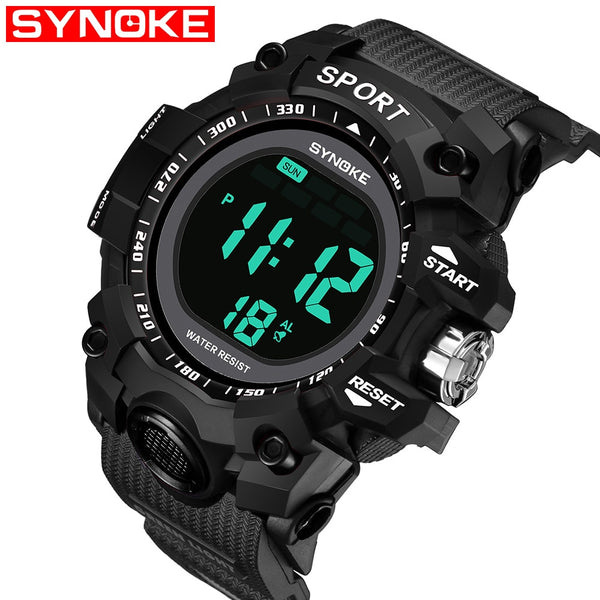 Men Sports Digital Waterproof Watch Men's Boy LCD Digital Stopwatch Date Sport Wrist Watches Relogio Masculino Digital Gift-Sports watch