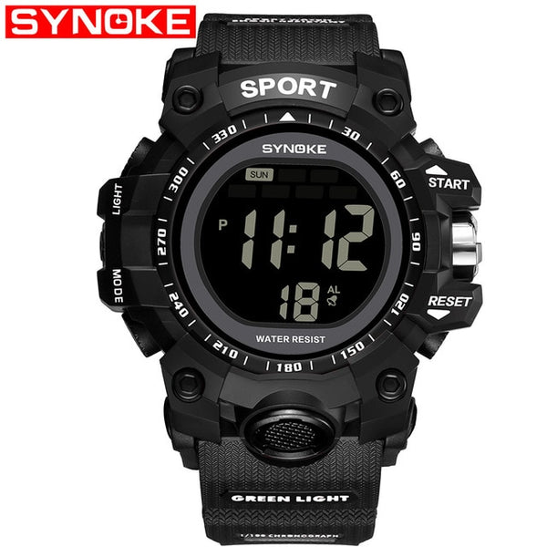 Men Sports Digital Waterproof Watch Men's Boy LCD Digital Stopwatch Date Sport Wrist Watches Relogio Masculino Digital Gift-Sports watch