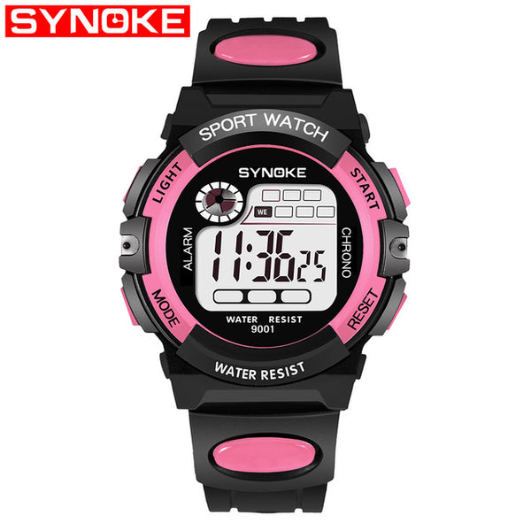 PANARS Sport Children Kids Watches Digital  Boy 3M Waterproof LED Alarm Date Sports Electronic Watch Red Relogio Masculino-Sports watch