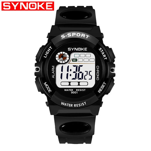 PANARS Sport Children Kids Watches Digital  Boy 3M Waterproof LED Alarm Date Sports Electronic Watch Red Relogio Masculino-Sports watch