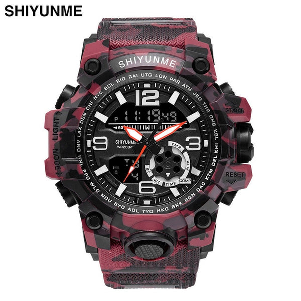 SHIYUNME Outdoor Sport Watches Men Military Waterproof LED Digital Watch Chronograph Sports Male Clock Relogio Masculino-Sports watch