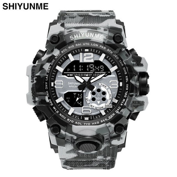 SHIYUNME Outdoor Sport Watches Men Military Waterproof LED Digital Watch Chronograph Sports Male Clock Relogio Masculino-Sports watch