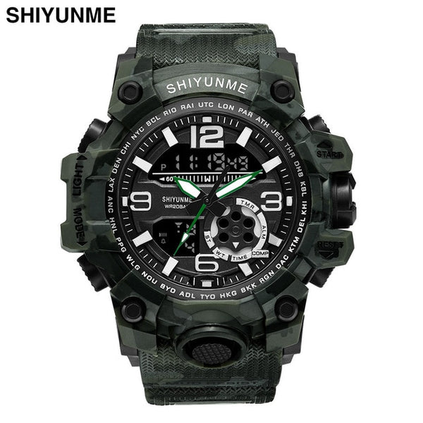 SHIYUNME Outdoor Sport Watches Men Military Waterproof LED Digital Watch Chronograph Sports Male Clock Relogio Masculino-Sports watch