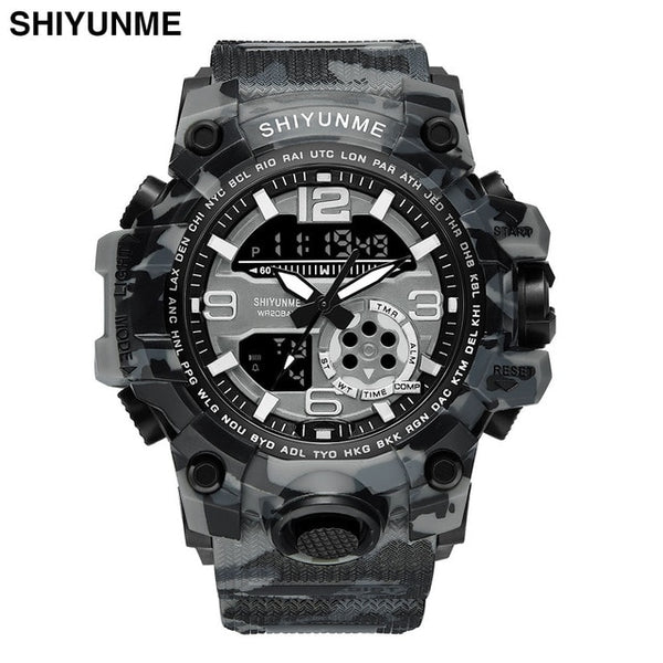 SHIYUNME Outdoor Sport Watches Men Military Waterproof LED Digital Watch Chronograph Sports Male Clock Relogio Masculino-Sports watch