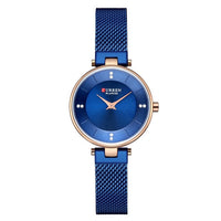 CURREN Womens Watches Slim Fashion Quartz Diamond Watch With Stainless Steel Mesh Strap 9031 Female Clock Relogio Feminino-Women Watch